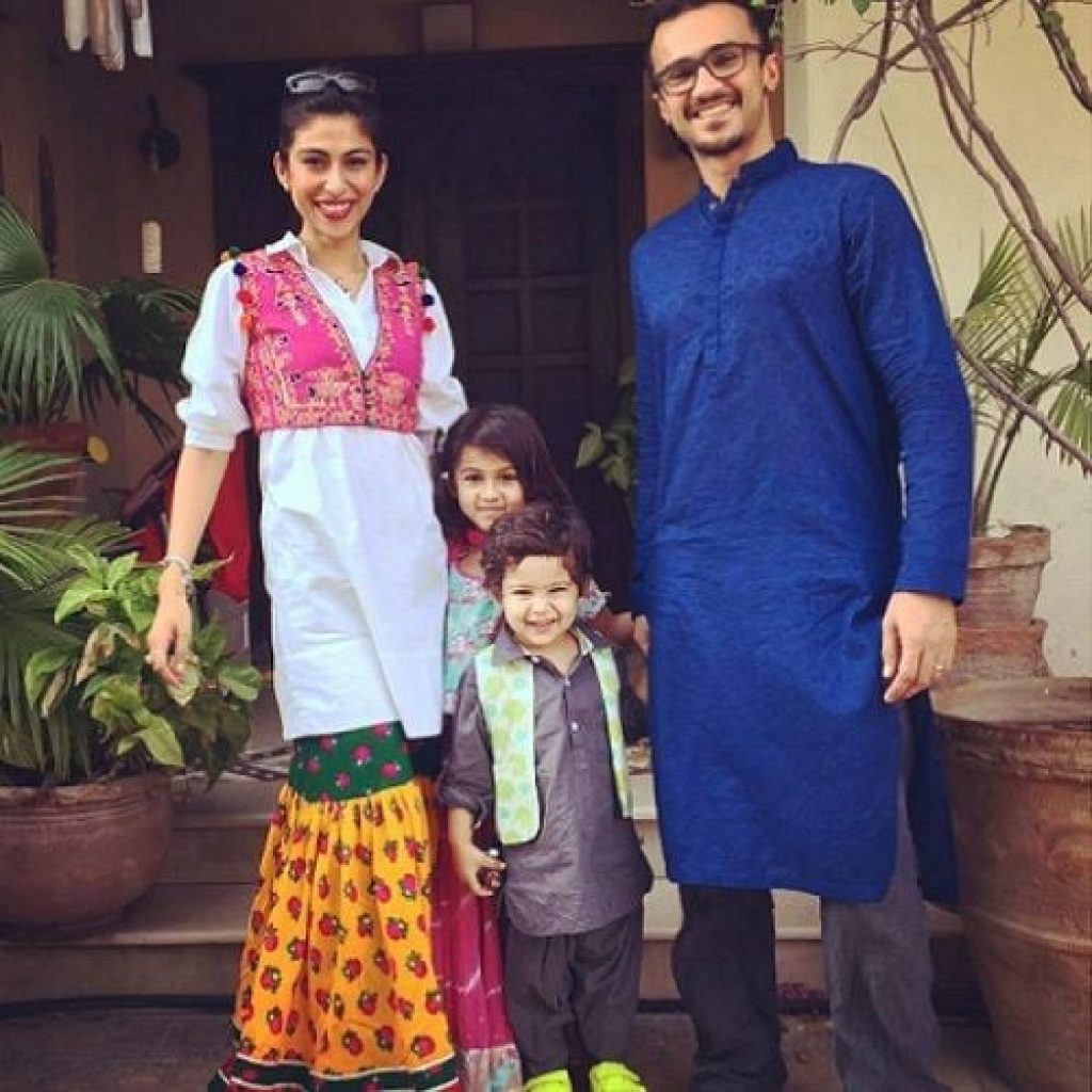 Meesha Shafi With Her Husband and Kids