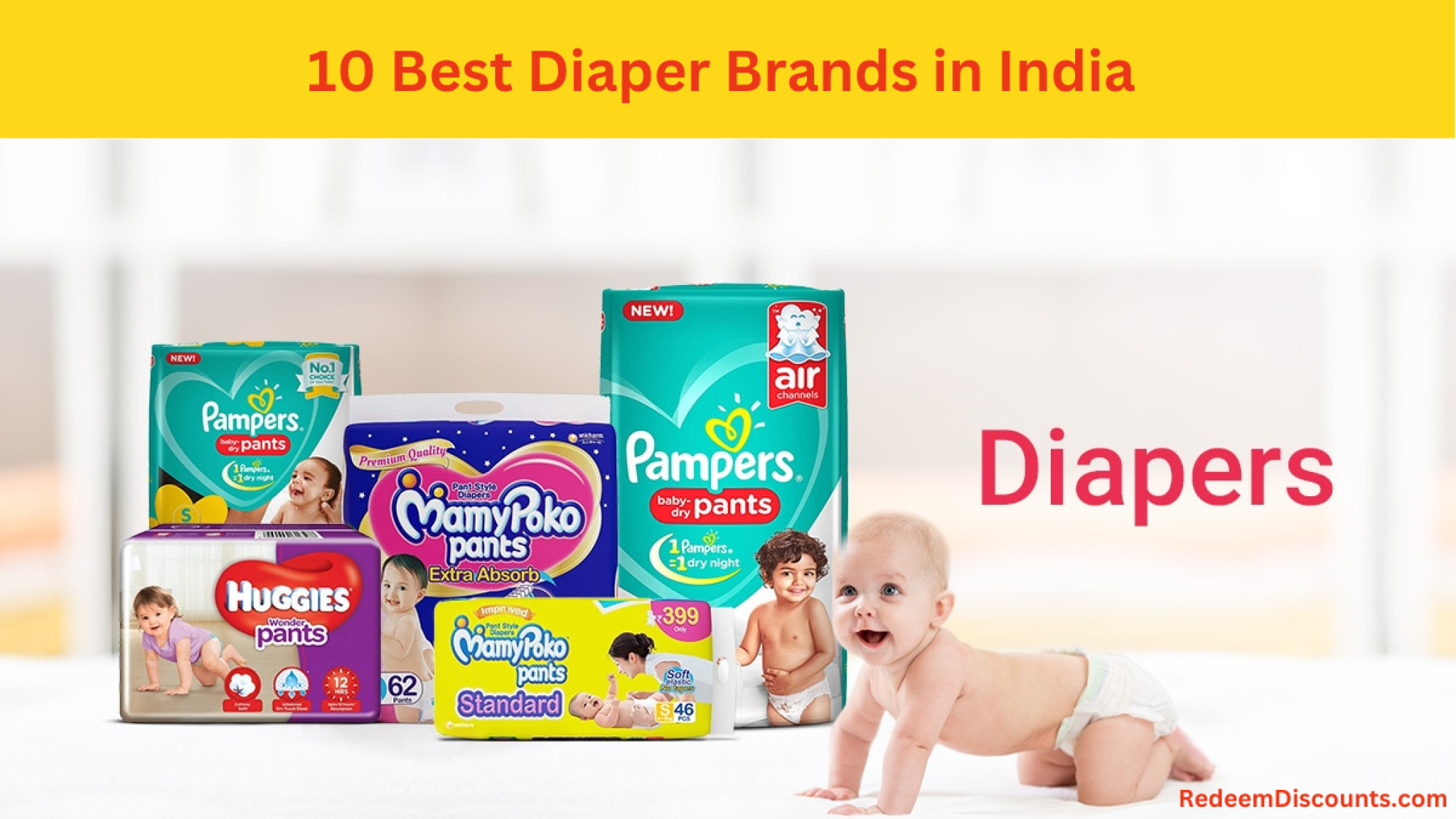 10 Best Diaper Brands in India of 2023 Redeem Discounts