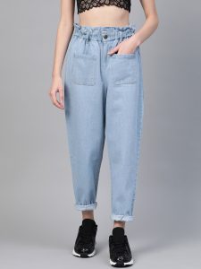 Straight Fit High Rise Clean Look Cropped Jeans