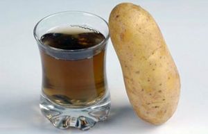 Potato juice for pigmentation
